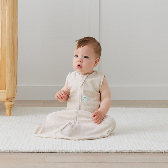 Sac de Dormit Swaddle  ErgoPouch 1.0 TOG 6-12 Luni OatMeal Marle [5]
