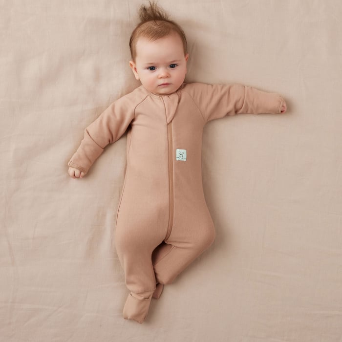 Salopeta Pijama Lunga 1.0 TOG 0-3 Luni Latte [5]
