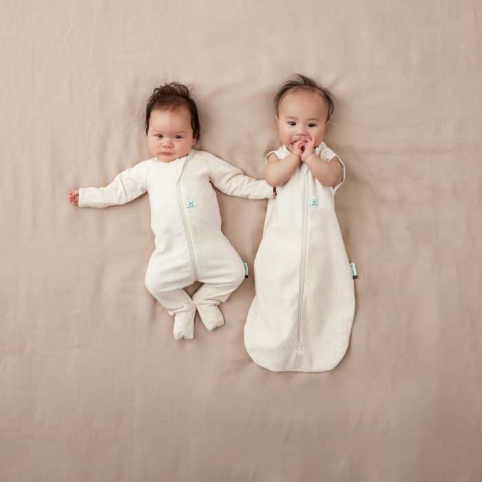 Salopeta Pijama Lunga Vara 0.2 TOG 3-6  Luni OatMeal Marle [5]