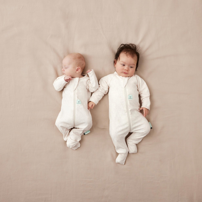 Salopeta Pijama Lunga Vara 0.2 TOG 3-6  Luni OatMeal Marle [4]