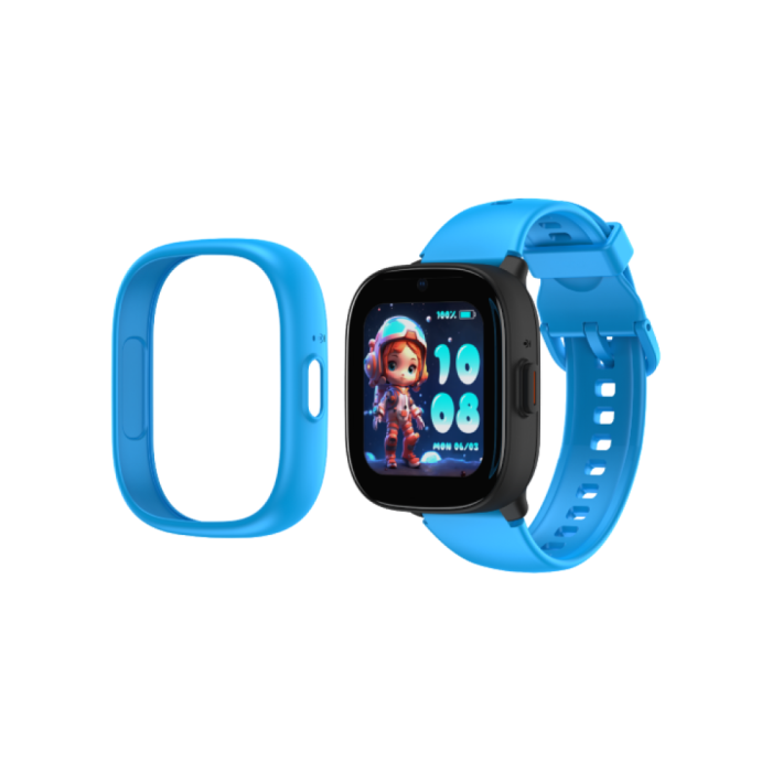 Smartwatch copii 4G cu GPS și apel video KIDDOBOO WatchMe K3 Gen2, Blue/Black, cameră, SOS, control parental, IP68 [5]