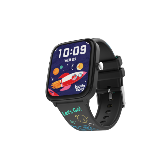 Smartwatch copii KIDDOBOO 2.0 Black, Bluetooth, 10 moduri sport, jocuri, 6+ ani [2]
