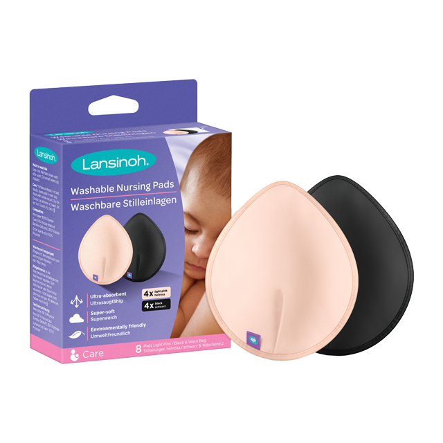 Tampoane refolosibile roz si negre Lansinoh - 8 buc [2]