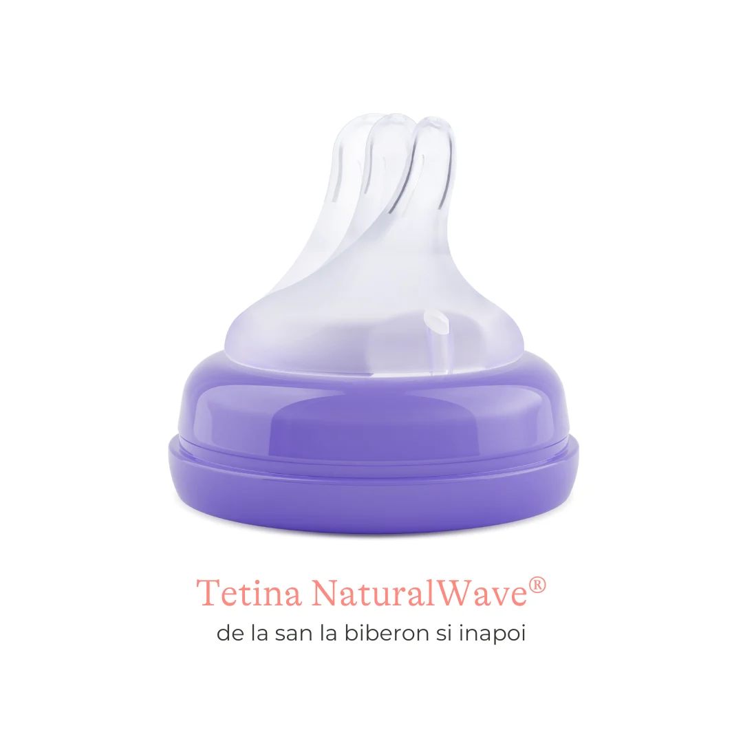 Tetină cu flux lent NaturalWave® S, Lansinoh - 2 buc. [3]