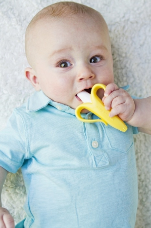 Jucarie Dentitie ToothBrush Yellow Baby Banana [3]