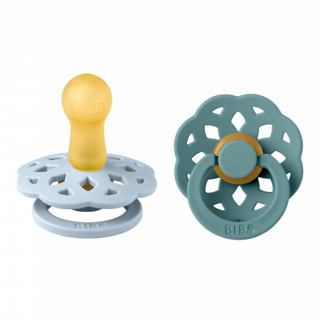 2 Pack Bibs Boheme Baby Blue  / Island Sea Size 1 (0-6 Luni) [1]