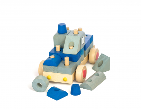 Masinuta de politie din lemn [1]