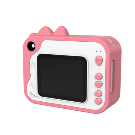 Aparat foto instant pentru copii KIDDOBOO FotoFun Pink, imprimare fotografii, cameră 2MP, ecran 2.4", card 32GB, 4+ ani [1]