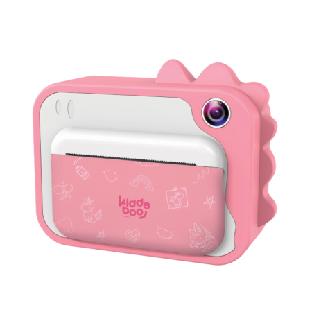 Aparat foto instant pentru copii KIDDOBOO FotoFun Pink, imprimare fotografii, cameră 2MP, ecran 2.4", card 32GB, 4+ ani [3]