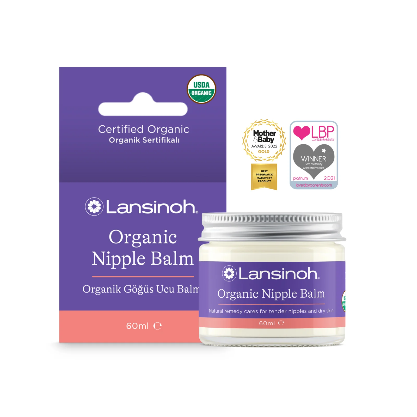 Lansinoh - Balsam organic pentru mameloane Lansinoh - 60 ml