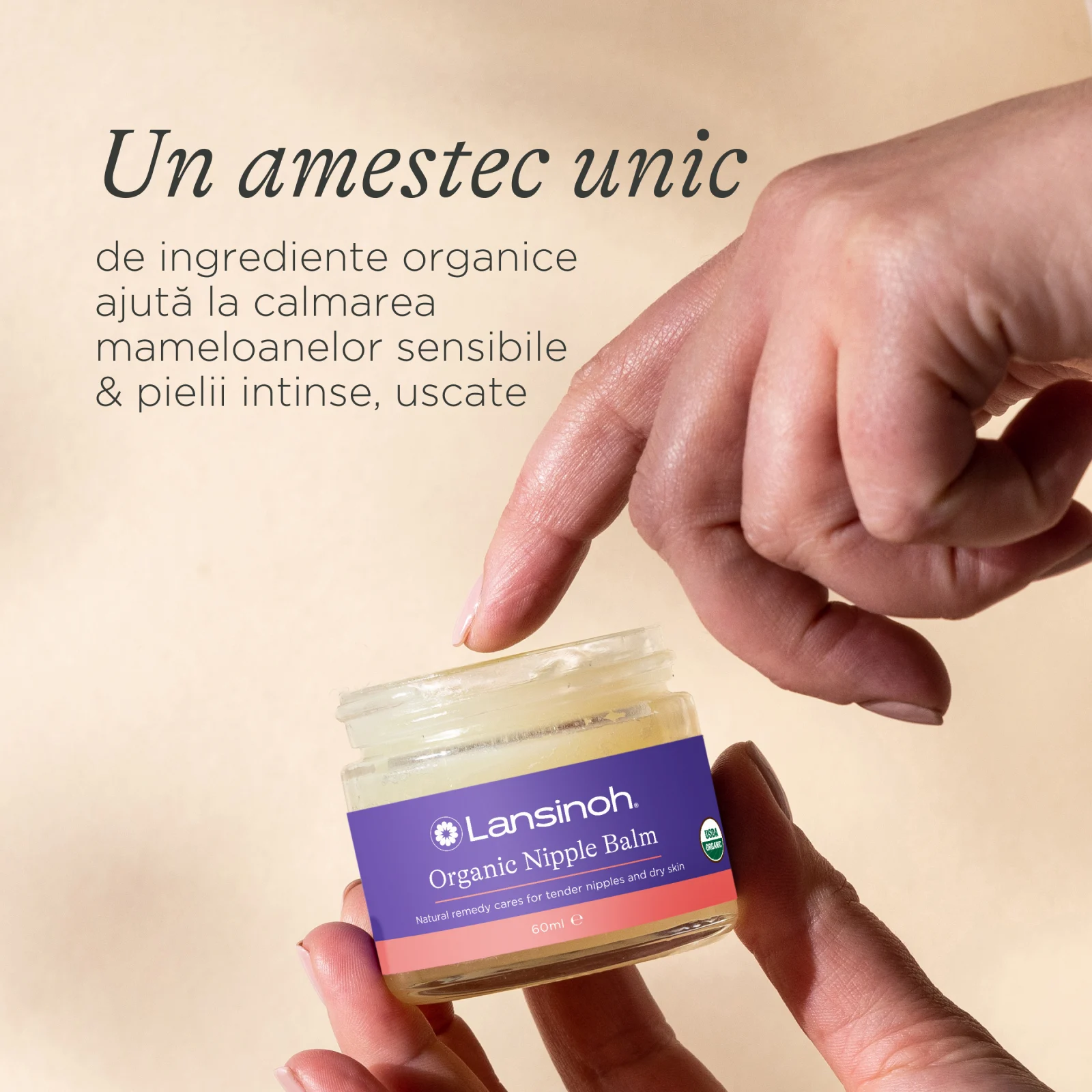 Balsam organic pentru mameloane Lansinoh - 60 ml [1]