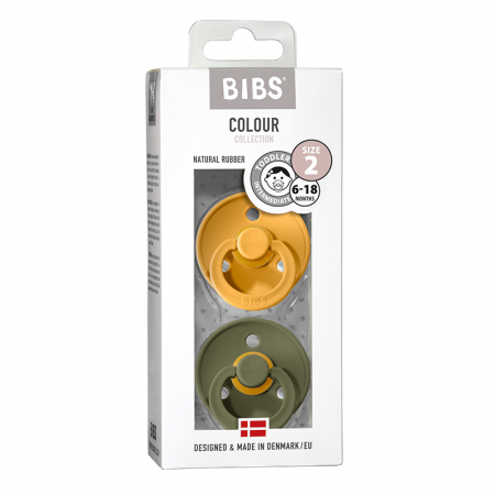 2 Pack Bibs Colour Honey Bee / Olive Size 2 (6-18 luni) [0]