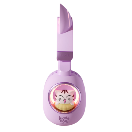 Bluetooth pentru Copii KIDDOBOO Delulu Lavender, Limitare Volum 86 dB, Bluetooth 5.0, 9+ [1]