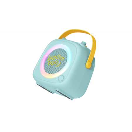 Boxă Karaoke Bluetooth pentru copii KIDDOBOO KidsVoice Mint, microfon inclus, 10W, Bluetooth 5.3, 4+ ani [1]