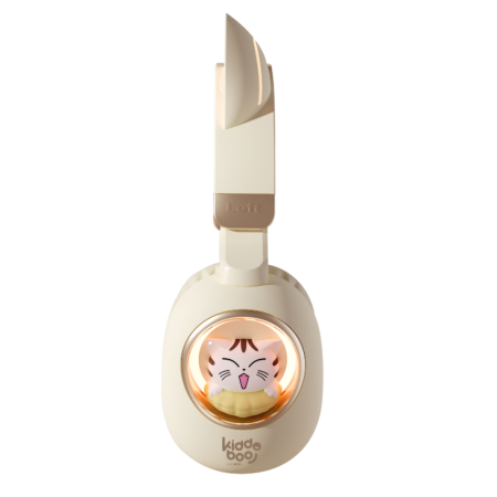 Căști Bluetooth pentru Copii KIDDOBOO Delulu Gold, Limitare Volum 86 dB, Bluetooth 5.0, 9+ [1]