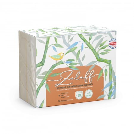 Scutece Unica Folosinta - Chilotei din bambus Zuluff - nr 4,  9-14kg