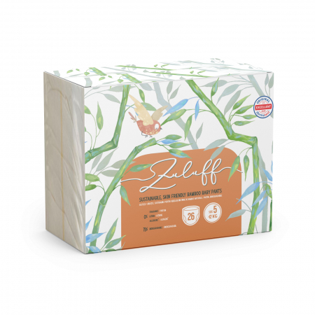 Scutece Unica Folosinta - Chilotei din bambus Zuluff - nr 5, peste 12kg