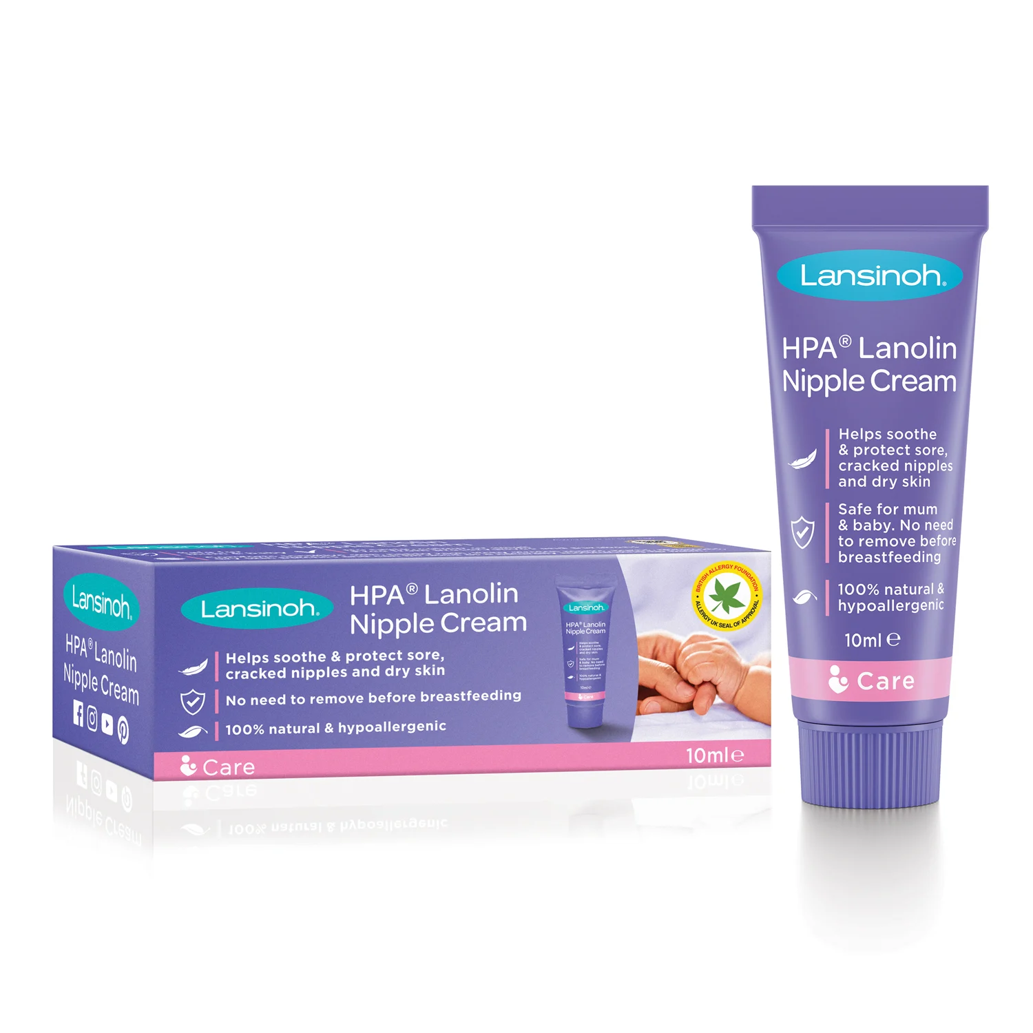 Ingriire Mama - HPA Lanolina crema pentru mameloane Lansinoh - 10 ml