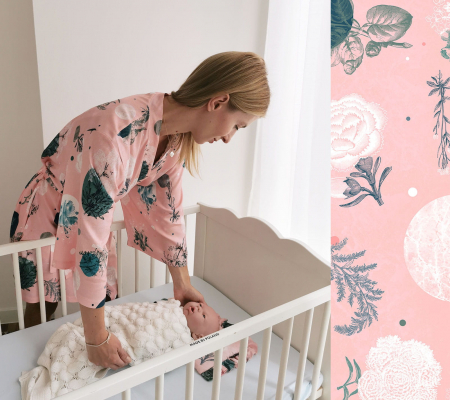 Kimono bambus Rose Garden Lullalove - Copie [2]