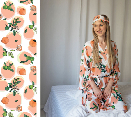 Kimono bambus Orange Blossom Lullalove [3]