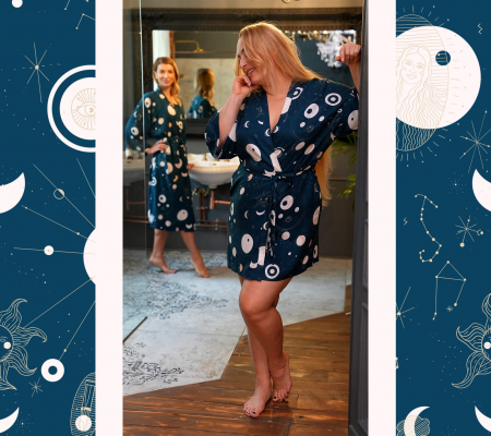 Lullalove - Kimono bambus Short Constellation Lullalove