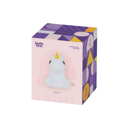 Lampă de veghe interactivă copii KIDDOBOO RainbowTap Unicorn, LED multicolor, control prin atingere, 4+ ani [4]