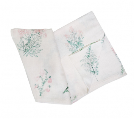 Muselina bambus - Pink Herbs [2]