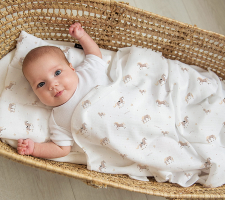 Muselina Bambus si Bumbac Horses [3]