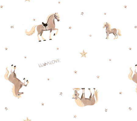 Muselina Bambus si Bumbac Horses [2]