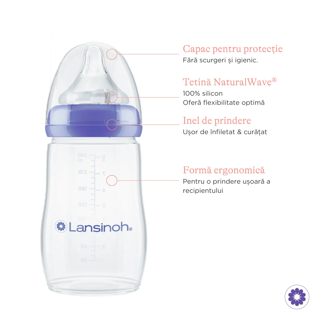 Pachet 4x Biberon Lansinoh - 240 ml [3]