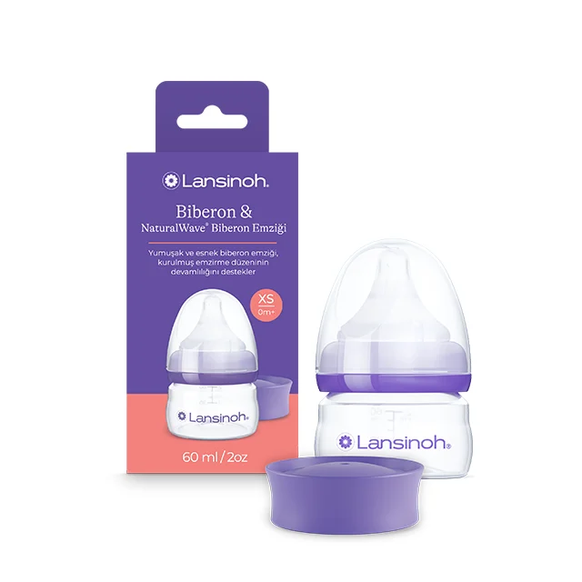 Biberon cu tetină NaturalWave® Lansinoh - 60 ml [1]