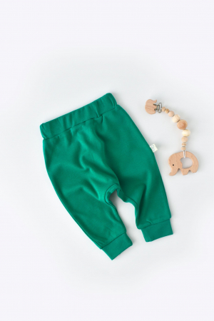 Pantalon Bumbac Organic Verde [0]