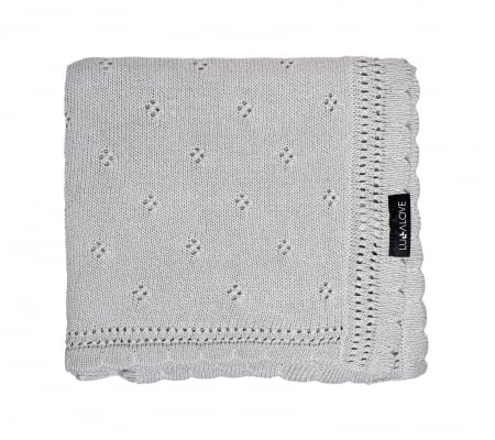 Paturici bambus &  merinos - Patura Bebelusi Bambus 80x100 cm Daisy Grey