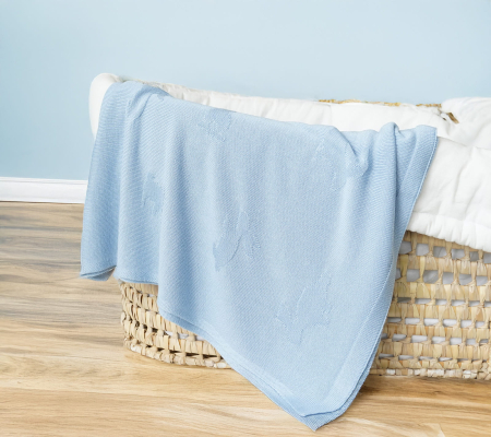 Paturica Bambus 100% 80x100cm - Bunny Blue [2]