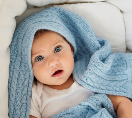 Paturica Premium Merino Baby Blue [3]