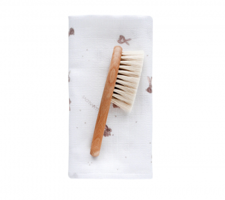 Gama Bunny - Perie par natural de capra + muselina Bunny CADOU