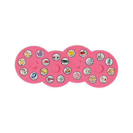 Proiector de desen pentru copii KIDDOBOO Dino's Art Pink, 32 imagini, 4 discuri, lampă de veghe, 4+ ani [4]
