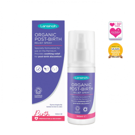 Altele - Lansinoh Spray Organic Postpartum 100 ml – Recuperare după Naștere