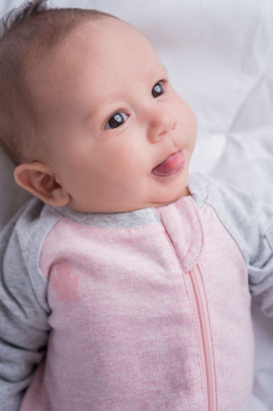 Salopeta bumbac organic Pink  by Juddlies NB (0-1luni) [3]