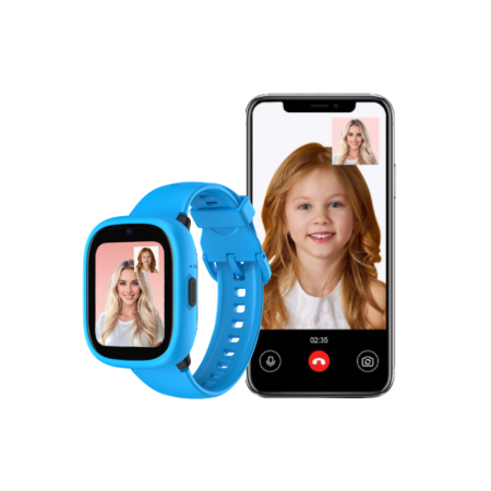 Smartwatch copii 4G cu GPS și apel video KIDDOBOO WatchMe K3 Gen2, Blue/Black, cameră, SOS, control parental, IP68 [3]