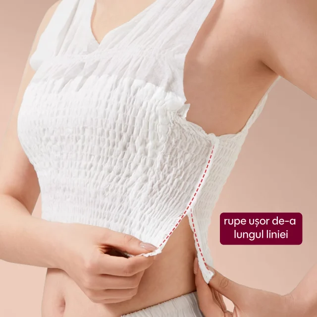 Sutien de unica folosinta, tip bustiera, marimea M, 3 bucati, Apfia Care [2]