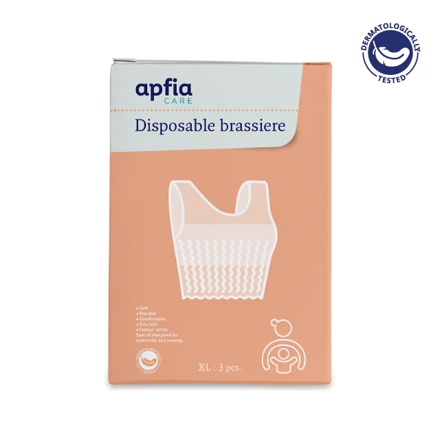 Absorbante - Sutien de unica folosinta, tip bustiera, marimea XL, 3 bucati, Apfia Care