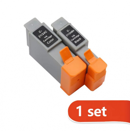 Canon - Canon bci-21 / bci-24 ( bk + col ) set cartuşe compatibile
