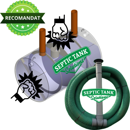 Fose septice STRONG - Fosa septica STRONG 1500L + kit drenaj 10 ml