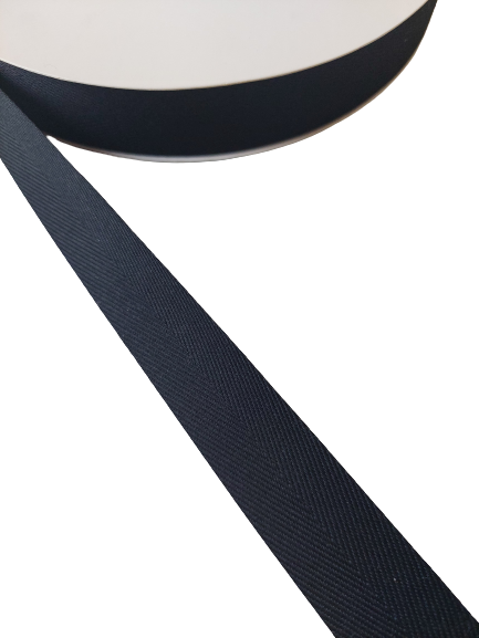 Banda twill 28mm, negru [2]