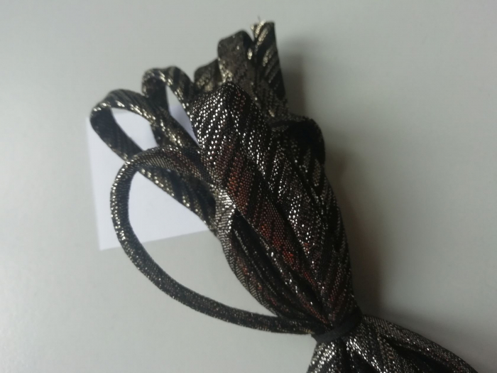 Banda tip spaghetti negru cu auriu [2]