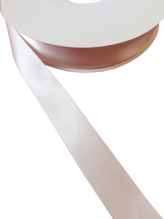 Benzi tesute dublu satinate 25mm - Banda dublu satinata, culoarea nude