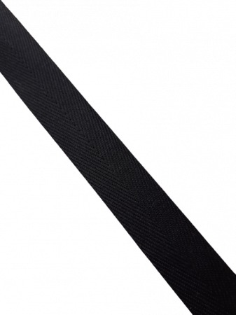 Benzi tesute twill - Banda twill 19mm, negru
