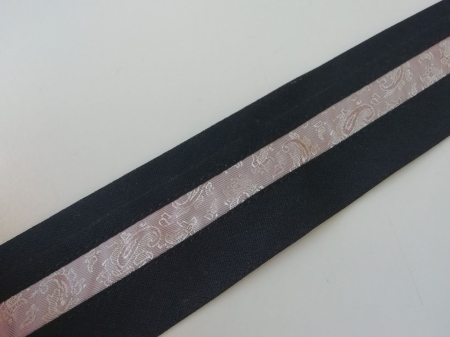 Accesorii textile - Betelie de pantaloni cu insert banda jaquard