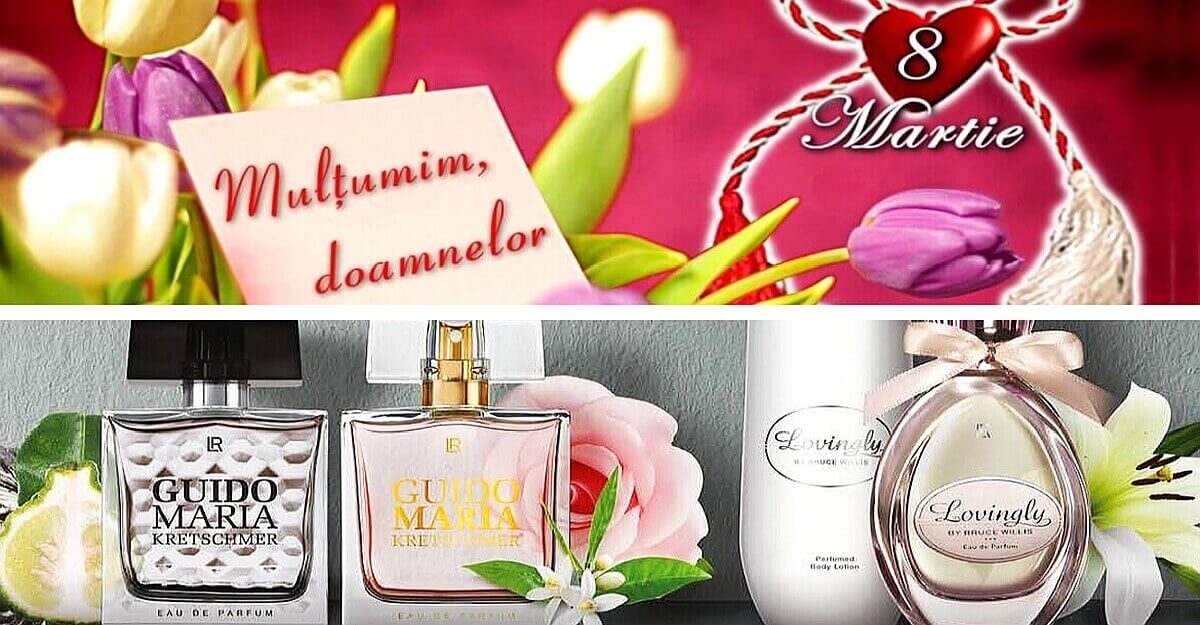 Cadouri de 8 Martie, parfumuri și cosmetice